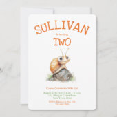 Niedlicher Orangensaft, Jeglicher Junge zum Geburt Einladung (Vorderseite)