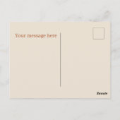 Niedlicher Orangensaft Postkarte (Rückseite)