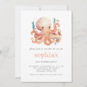 Niedlicher Orangensaft zum ersten Geburtstag Einladung (Vorderseite)