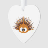 Niedlicher Orangensee Urchin Ornament (Vorderseite)