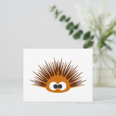 Niedlicher Orangensee Urchin Postkarte (Stehend Vorderseite)