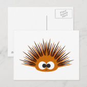 Niedlicher Orangensee Urchin Postkarte (Vorne/Hinten)