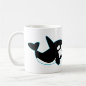 Niedlicher Orca (Mörder-Wal) Kaffeetasse (Links)