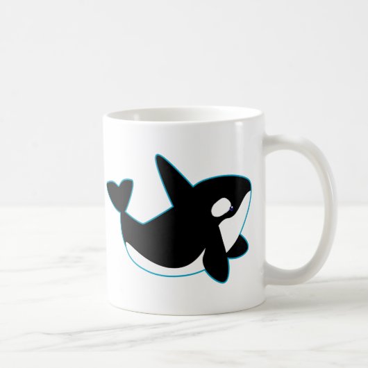 Niedlicher Orca (Mörder-Wal) Kaffeetasse (Rechts)