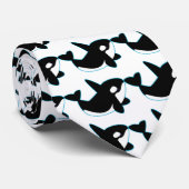 Niedlicher Orca (Mörder-Wal) Krawatte (Gerollt)