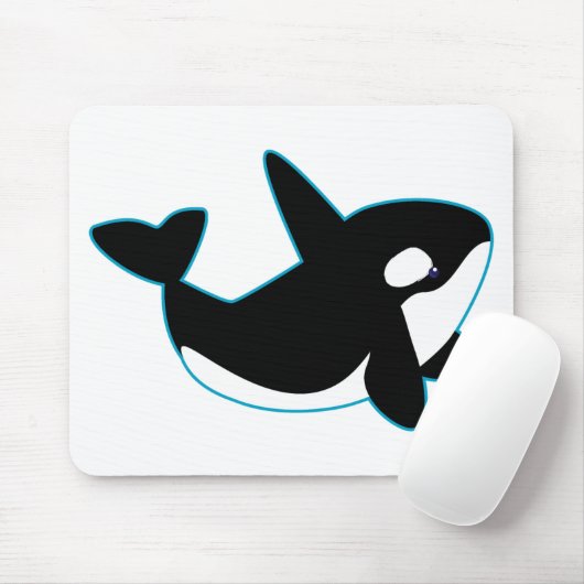 Niedlicher Orca (Mörder-Wal) Mousepad (Mit Mouse)