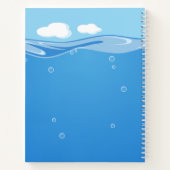 Niedlicher Orca-Wal im Ozean Notizbuch (Rückseite)