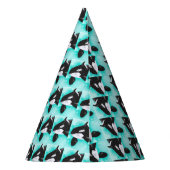 Niedlicher Orca Whale Partyhütchen (Rückseite)