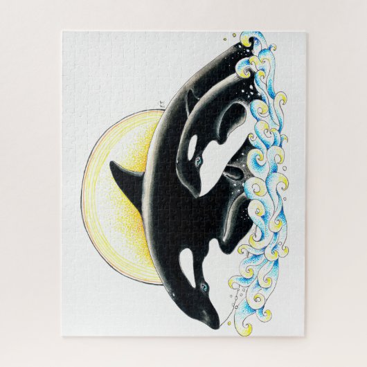 Niedlicher Orcahalwal Puzzle (Vertikal)