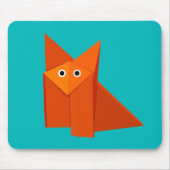 Niedlicher Origami Fox Mousepad (Vorne)