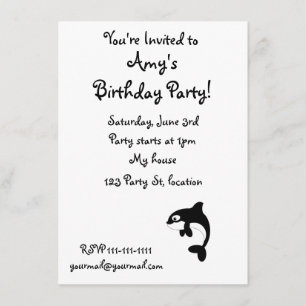 Niedlicher Orkanwal Einladung