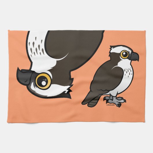 Niedlicher Osprey Geschirrtuch (Horizontal)