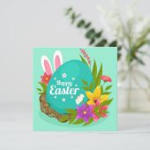 Niedlicher Oster Einladung (Stehend Vorderseite)