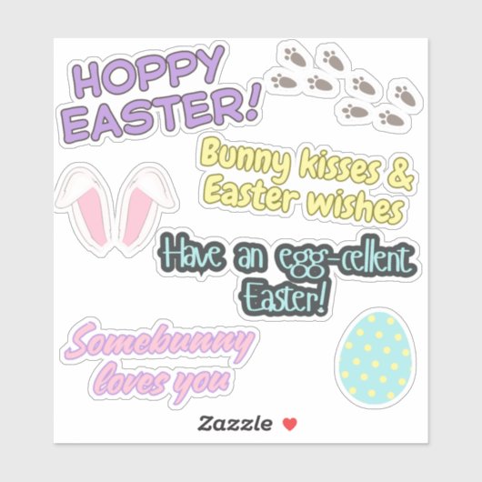 Niedlicher Osteraufkleber Aufkleber (Blatt)