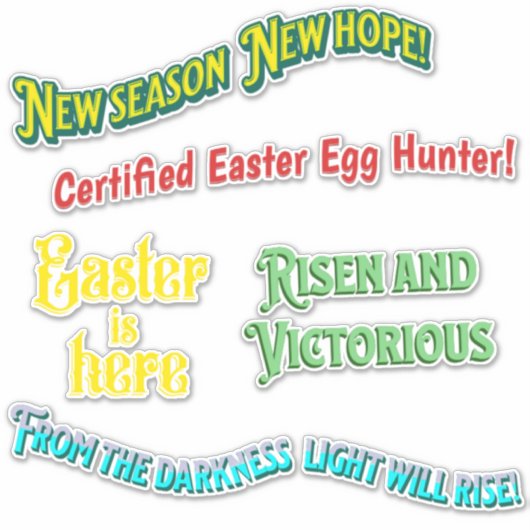 Niedlicher Osteraufkleber Aufkleber (Vorderseite)