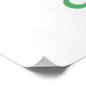 Niedlicher Osterbär für eine positive Stimmung Pos Poster (Ecke)