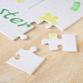 Niedlicher Osterbär für eine positive Stimmung Pos Puzzle (Seite)