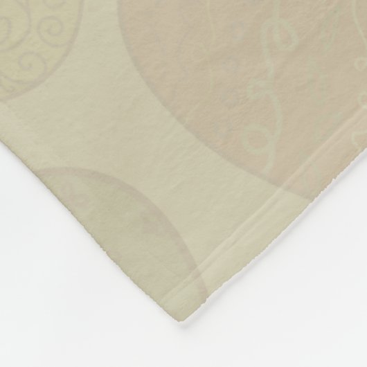 Niedlicher Osterbaum aus Eiern und Vögeln Fleecedecke (Ecke)