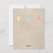 Niedlicher Osterbootstil Feiertagskarte (Rückseite)