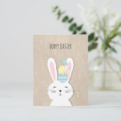 Niedlicher Osterbootstil Feiertagskarte (Stehend Vorderseite)