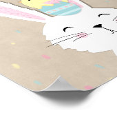 Niedlicher Osterbootstil Poster (Ecke)