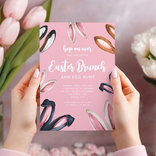 Niedlicher Osterbrunch Einladung