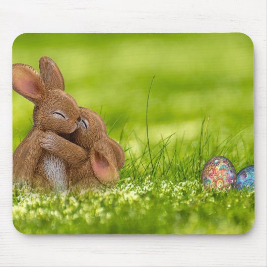 Niedlicher Osterbrunnens Eier Frühjahr Mousepad (Vorne)