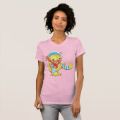 Niedlicher Osterchic auf rosa T-Shirt (Vorne ganz)