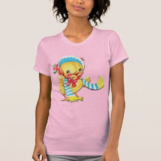 Niedlicher Osterchic auf rosa T-Shirt