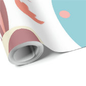 Niedlicher Ostereier Cartoon Geschenkpapier (Rolleneckpunkt)