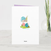 Niedlicher Ostereier Feiertagskarte (Rückseite)