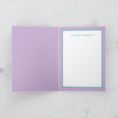 Niedlicher Ostereier Feiertagskarte (Innenseite)