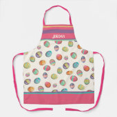 Niedlicher Ostereier Muster Pastel Individuelle Na Schürze (Vorderseite)