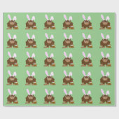 Niedlicher Osterfuß Geschenkpapier (Flach)