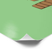 Niedlicher Osterfuß Poster (Ecke)