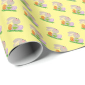 Niedlicher Ostergebälk Geschenkpapier (Rolleneckpunkt)