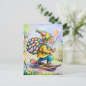 Niedlicher Ostergnom Postkarte (Stehend Vorderseite)