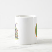 Niedlicher Ostergnotenzug mit Monogramm Aquarell Kaffeetasse (Mittel)