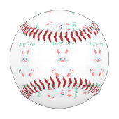 Niedlicher Osterhase Baseball (Rückseite)