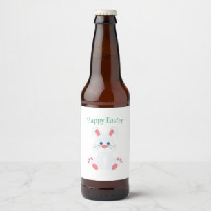 Niedlicher Osterhase Bierflaschenetikett