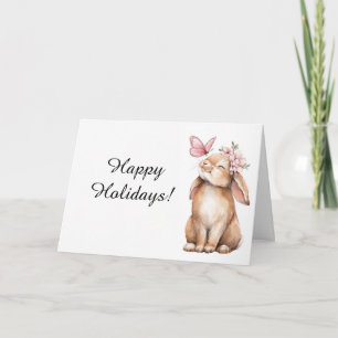 Niedlicher Osterhase Dankeskarte