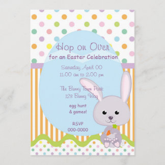 Niedlicher Osterhase Einladung