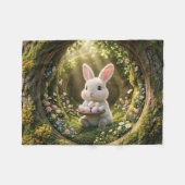 Niedlicher Osterhase Fleecedecke (Vorderseite (Horizontal))