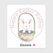 Niedlicher Osterhase für Kinder Aufkleber (Blatt)