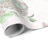 Niedlicher Osterhase Geschenkpapier (Rolleneckpunkt)