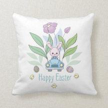 niedlicher Osterhase Holiday Throw Kissen