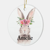 Niedlicher Osterhase Keramik Ornament (Links)