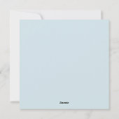 Niedlicher Osterhase mit blauer Jacke Feiertagskarte (Rückseite)