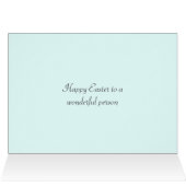 Niedlicher Osterhase mit Blume (Innenansicht Horizontal (Oben))