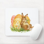 Niedlicher Osterhase Mousepad (Mit Mouse)